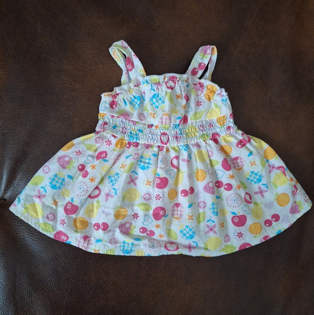American Girl Bitty Twins Fresh Picked Sundress Fruit Ladybug 2013 Retired EUC